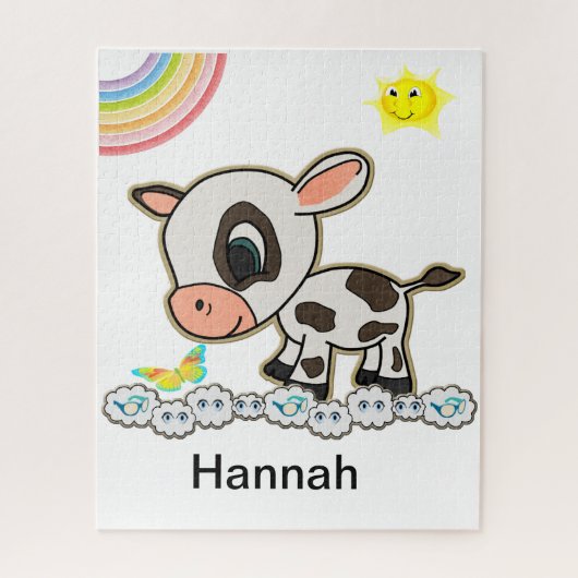 パズルカウレインボーサンバタフライクラウド ジグソーパズル (縦)