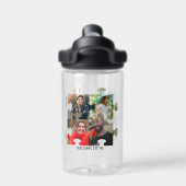 パズルカスタムピース写真あなたは私のカップルを完成 ウォーターボトル (背面)