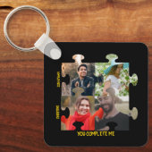 パズルカスタムピース写真あなたは私のカップルを完成 キーホルダー (正面)