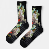 パズルカスタムピース写真あなたは私のカップルを完成 ソックス (左)