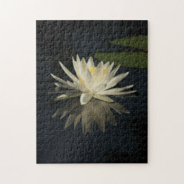 パズルカスタムホワイトウォーターリリー ジグソーパズル