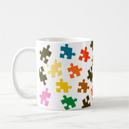 パズルカラフルの創造性とおもしろいのためのマグカップ コーヒーマグカップ