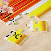 パズルカラフルストライプビクトリアンフローラ ジグソーパズル (側面)