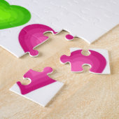 パズルカラフルハートカップケーキ ジグソーパズル (側面)