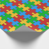 パズルカラフルパターンのラッピング紙 ラッピングペーパー (角)