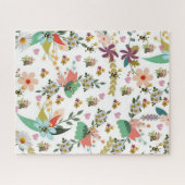 パズルカラフルフローラ（昆虫）マルハナバチ ジグソーパズル (横)
