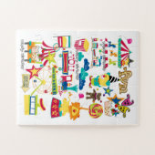 パズルカーニバル回路ハッピーバースデー ジグソーパズル (横)