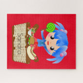 パズルガールピクニックホットドッグ ジグソーパズル (横)