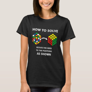 パズルキューブのスピードおもしろいを計算する方法 Tシャツ