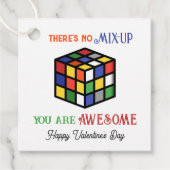 パズルキューブバレンタインメッセージカード フェイバータグ (正面)