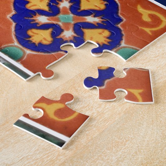 パズルギフト隠された家族の写真メキシカンタイル ジグソーパズル (側面)