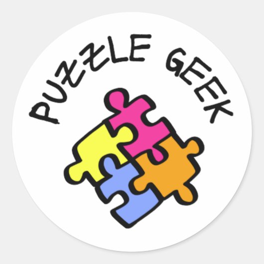 パズルギーク ラウンドシール (正面)