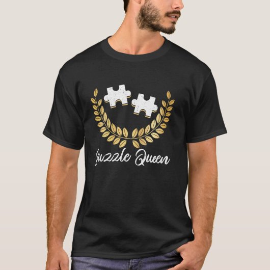 パズルクイーン母の日面白パズル Tシャツ (正面)