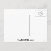 パズルクリスマスツリー – 自閉症意識 シーズンポストカード (裏面)