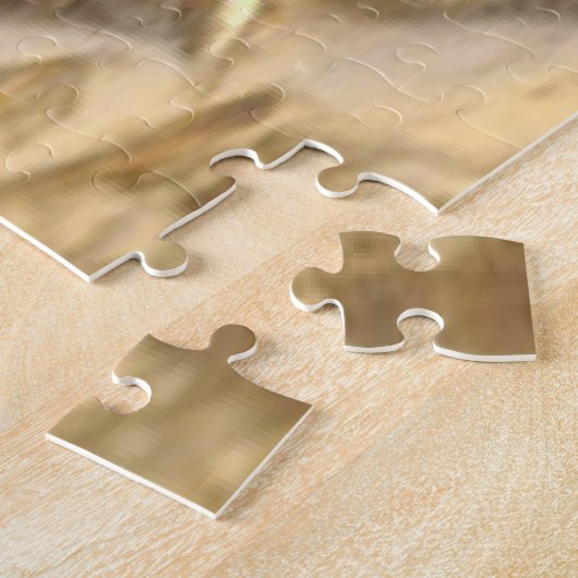 パズルクリスマス金ゴールドオーナメント ジグソーパズル (側面)