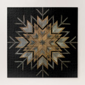 パズルクルミにエッチング鋼及びスノーフレーク・フラム ジグソーパズル (横)