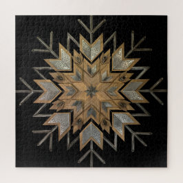 パズルクルミにエッチング鋼及びスノーフレーク・フラム ジグソーパズル