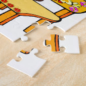 パズルクレヨン飛行機列車番号 ジグソーパズル (側面)