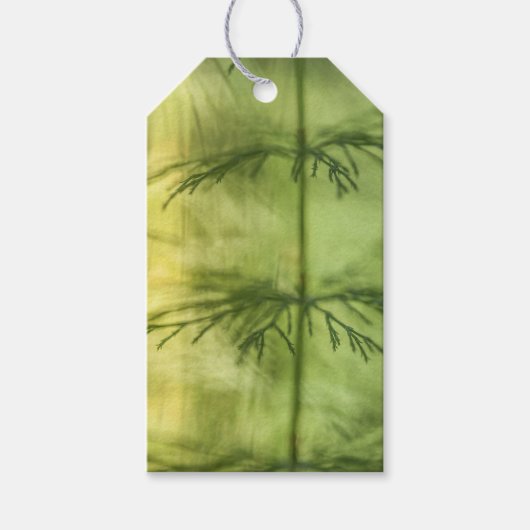 パズルグラス自然写真 ギフトタグ (正面)