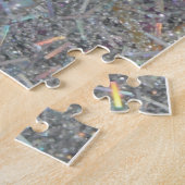 パズルグレーとシルバーパターン ジグソーパズル (側面)