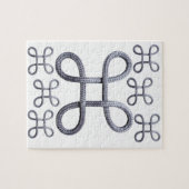 パズルグレーロープホワイト ジグソーパズル (横)