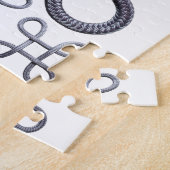 パズルグレーロープホワイト ジグソーパズル (側面)