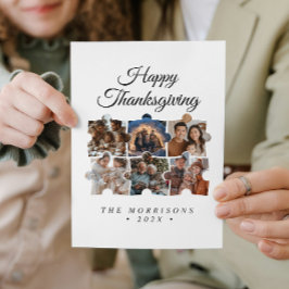 パズルコラージュ6フォトハッピー感謝祭 シーズンカード