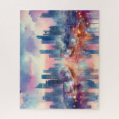 パズルサイズカスタマイズ可能な街並み ジグソーパズル (縦)