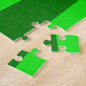 パズルサンクスギビング七面鳥グリーン秋 ジグソーパズル (側面)