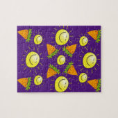 パズルサンニンジン紫 ジグソーパズル (横)