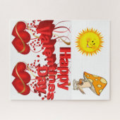 パズルサンハートバレンタインデー ジグソーパズル (横)