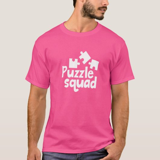 パズルスクワッドホビーパズラージグソー Tシャツ (正面)