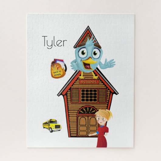 パズルスクールバス先生バード ジグソーパズル (縦)