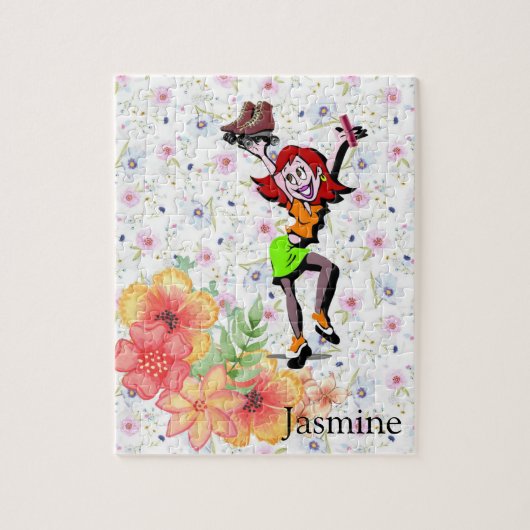 パズルスケートで滑るフローラ ジグソーパズル (縦)