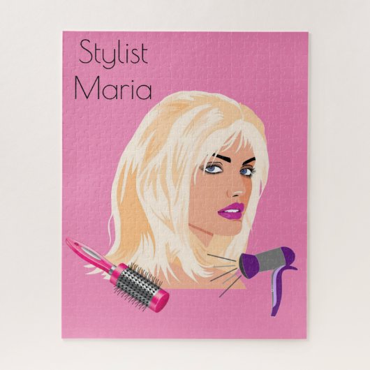 パズルスタイリ吹ストダイバーブラシピンク ジグソーパズル (縦)