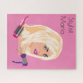 パズルスタイリ吹ストダイバーブラシピンク ジグソーパズル (横)