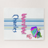 パズルストライプはニュースに注意する学校 ジグソーパズル (横)