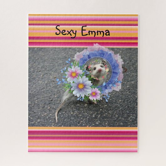 パズルストライプフローラ ジグソーパズル (縦)