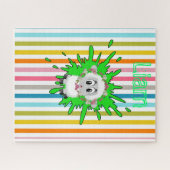 パズルストライプ羊フローラ ジグソーパズル (横)