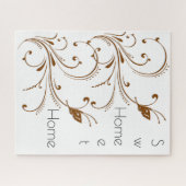 パズルズブラウンフローラホームスウィートホーム ジグソーパズル (横)