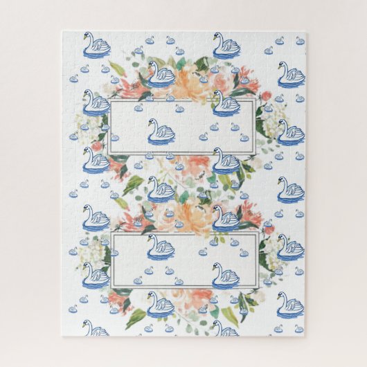 パズルズホワイトスワンフローラ ジグソーパズル (縦)