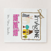 パズルズホームスイートホームドッグキャットハウス ジグソーパズル (横)