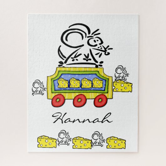 パズルズマウスチーズトレインライド ジグソーパズル (縦)