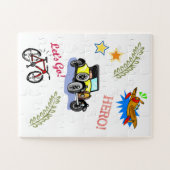 パズルズ自転車用飛行機 ジグソーパズル (横)