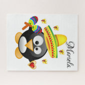 パズルソンブレロペンギンハートハッピーバレンタイン ジグソーパズル (横)