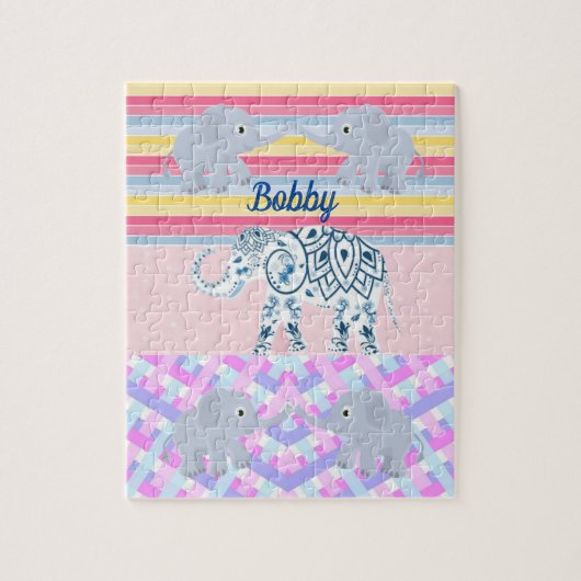 パズルゾウストライプズ ジグソーパズル (縦)