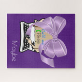 パズルタイプライターが私を紫色と呼ぶ ジグソーパズル (横)