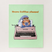 パズルタイプライターもっとコーヒーを下さい ジグソーパズル (縦)
