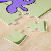 パズルタコ息の吐き出し幸せには心配しない ジグソーパズル (側面)