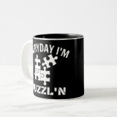 パズルデイリー私はパズル ツートーンマグカップ (正面左)